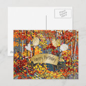 Gelukkig Verjaardag, schilderkunst, Briefkaart (Voorkant / Achterkant)