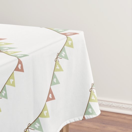 gelukkig verjaardagsbanner tablecloth tafelkleed (Voorbeeld)