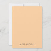 GELUKKIG VERJAARDAGSFEEST KAART (Achterkant)