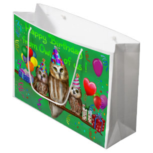 Gelukkig verjaardagsfeest van onze uil! large cadeautasje