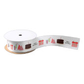 Gelukkig Verjaardagslint - in rood, 1.5'' Lint (Spoel)