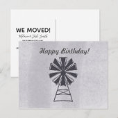 Gelukkig Verjaardagsmolentje voor elke gelegenheid Briefkaart (Voorkant / Achterkant)