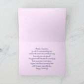 Gelukkig verjaardagsoma. Seringbloemen & vlinder Kaart (Binnen)