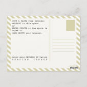 gelukkig verjaardagspaspoort briefkaart (Achterkant)