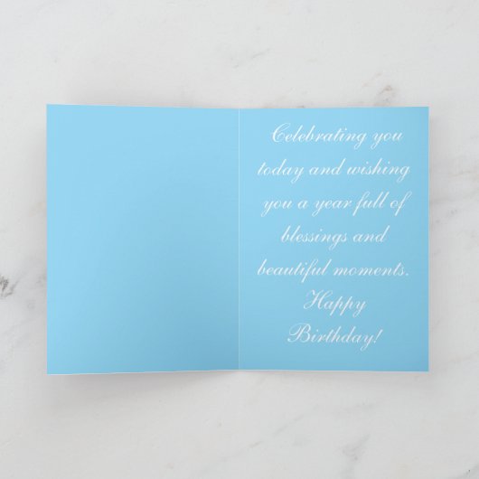 Gelukkig verjaardagswenskaart notitiekaartje (Binnen)