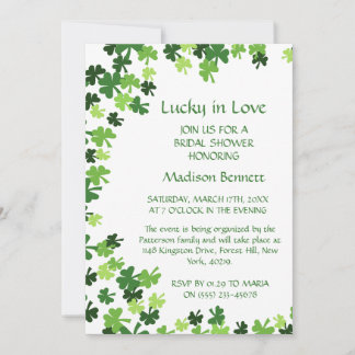 Gelukkig Verliefd St. Patrick's Day BABYShower KAA Feestdagenkaart