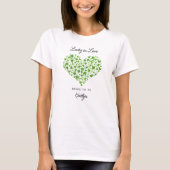 Gelukkig Verliefd St. Patrick's Day Bruidsfeest T-shirt (Voorkant)