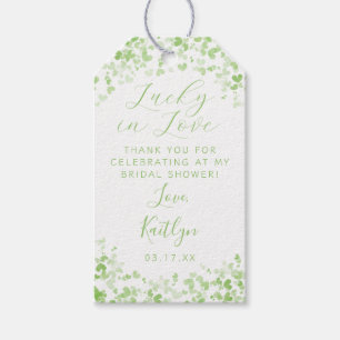Gelukkig Verliefd St. Patrick's Day Bruidsfeestje Cadeaulabel
