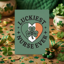 Gelukkig verpleegster ooit Ierse Shamrock Kunst
