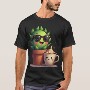 Gelukkig Vette Plant Ouder Kawaii Sticker Mok T-shirt