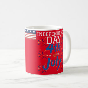 Gelukkig vierde juli Onafhankelijkheidsdag Amerika Koffiemok
