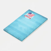 Gelukkig vierde van juli Amerikaanse vlag Illustra Post-it® Notes (Schuin)