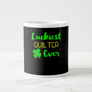 Gelukkig vierkant ooit patricks Day Irish Quilling Extra Grote Beker