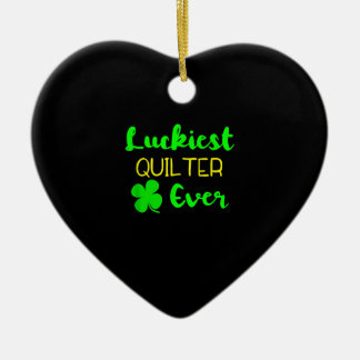 Gelukkig vierkant ooit patricks Day Irish Quilling Keramisch Ornament
