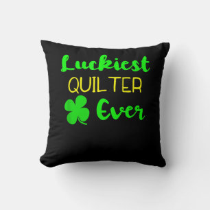 Gelukkig vierkant ooit patricks Day Irish Quilling Kussen