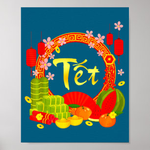Gelukkig Vietnamees Maans Nieuwjaar 2026 Chuc Mung Poster