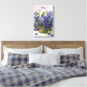 Gelukkig Violets mand verpakt canvas (Insitu (Slaapkamer))