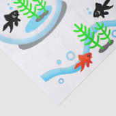 gelukkig visweefsel tissuepapier (Detail)