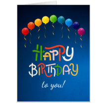 Gelukkig voor je. - Big Birthday-kaart