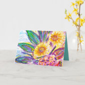 Gelukkig voor je. kaart (Gele Bloem)