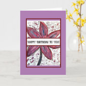 Gelukkig voor je. kaart (Gele Bloem)