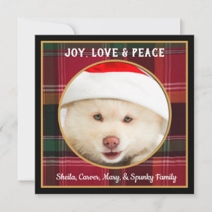 Gelukkig Vrolijk Liefde Kerstmis Feestdagenkaart