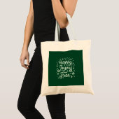 Gelukkig, vrolijk, vrij, dankbaar, Kerstmis Tote Bag (Voorkant (product))