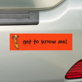 Gelukkig Weenie Bumpersticker (Op auto)