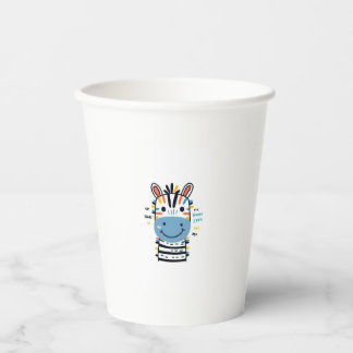 Gelukkig Zebra Papieren Bekers