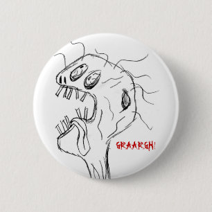 GELUKKIG!  Zombie Ronde Button 5,7 Cm