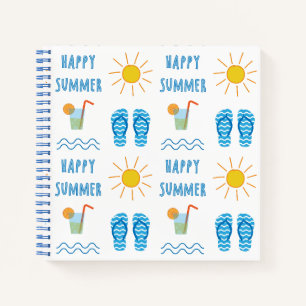 Gelukkig Zomer Patroon Notitieboek