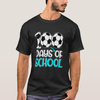 Gelukkige 100 dagen school 100ste dag Voetbal Lera T-shirt