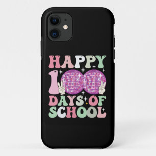 Gelukkige 100 dagen school Disco Bal Groovy Retro iPhone 11 Hoesje