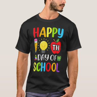 Gelukkige 100 dagen school jongens meisjes kleuter t-shirt