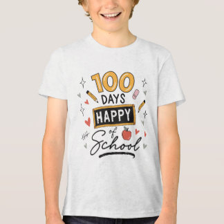 Gelukkige 100 dagen school leerkracht kleuterschoo Tri-Blend shirt