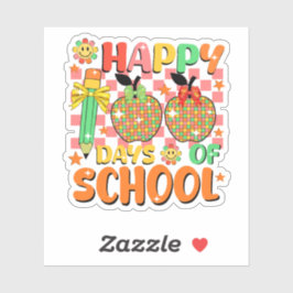 Gelukkige 100 dagen school. Leraar appreciatie Sticker