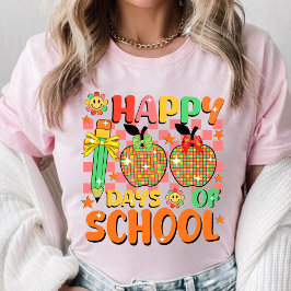 Gelukkige 100 dagen school. Leraar appreciatie T-shirt