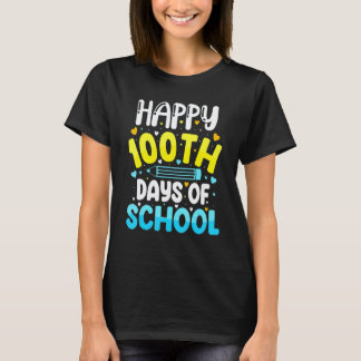 Gelukkige 100 dagen van school kinderen leraar stu t-shirt