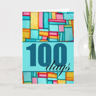 Gelukkige 100e Dag Koreaanse Baek-il verjaardag vo Kaart