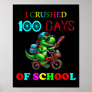 Gelukkige 100e dagen van de Kinder fiets van schoo Poster