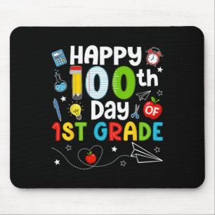 Gelukkige 100ste dag van de leraar van de 1e klas muismat