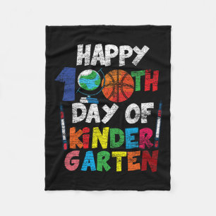 Gelukkige 100ste dag van vriendelijkere garten sch fleece deken