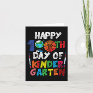 Gelukkige 100ste dag van vriendelijkere garten sch kaart