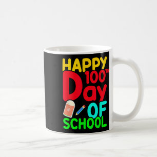 Gelukkige 100ste schooldag 100 dagen Schattige stu Koffiemok