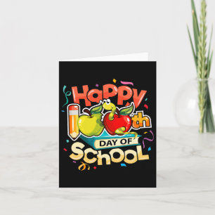 Gelukkige 100ste Schooldag Leraar Regenboog 100 Da Kaart