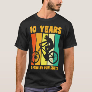 Gelukkige 10e Verjaardag 10 Jaar Oud Fietsen 10t T-shirt