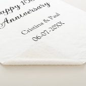 Gelukkige 10e verjaardag eenvoudige minimale bruil sherpa deken (3/4)