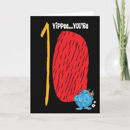 Gelukkige 10e verjaardag kaart