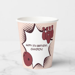 Gelukkige 11e verjaardag Bowling Feestje Papieren Bekers