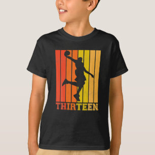 Gelukkige 13e verjaardag decoraties voor jongens t-shirt